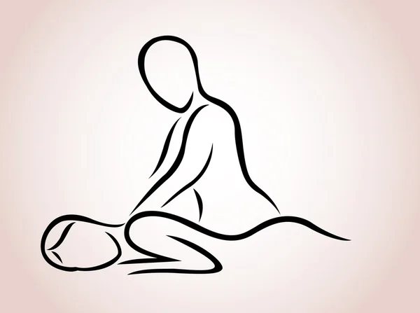Massage — Stockvektor