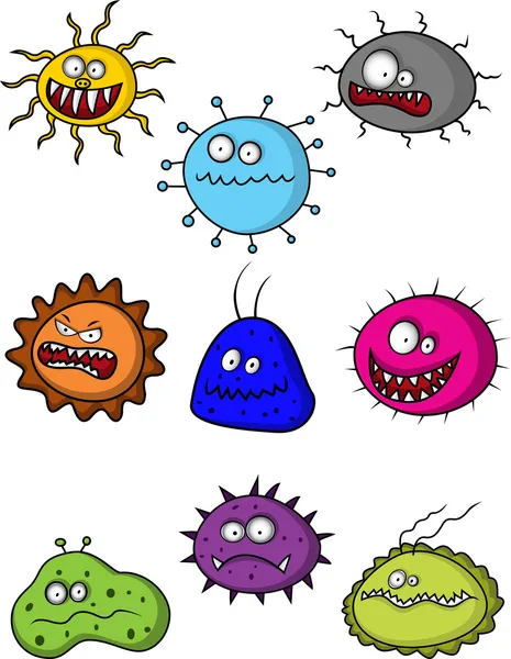 Germs vector collection — Stock Vector