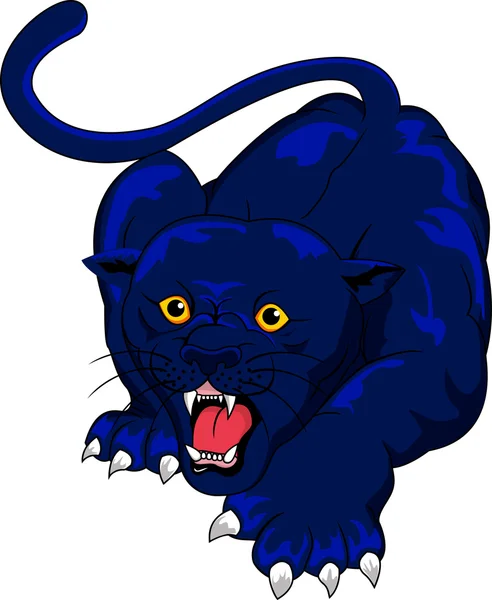 Злая пантера — стоковый вектор