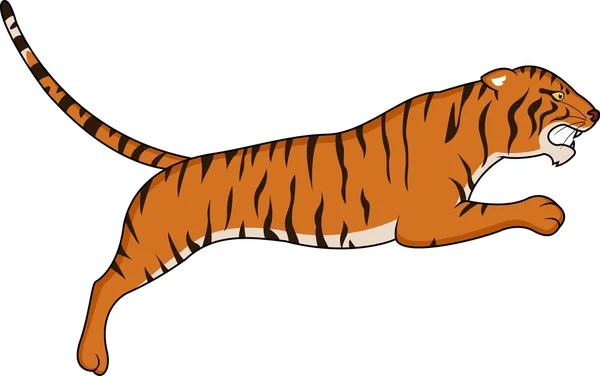 Tiger hoppa — Stock vektor