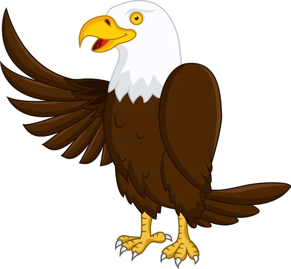 Dibujos animados águila — Archivo Imágenes Vectoriales