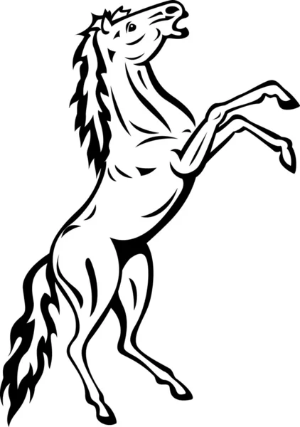 Standing Horse — Stock Vector