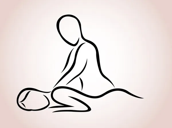 Massage, massage Illustration De Stock