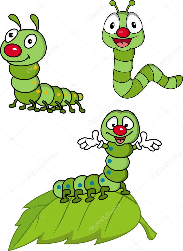 Larva cartoon Character Stock Vector Image by ©idesign2000 #10671217