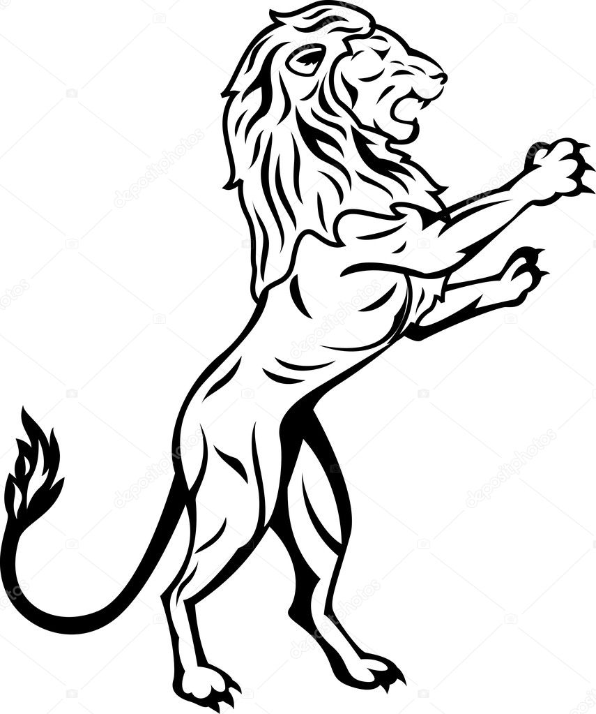 Lion Tribal Tattoo — Stock Vector © idesign2000 #10672467