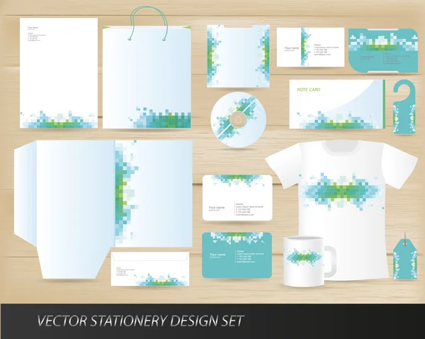 Vektor brevpapper designuppsättning — Stock vektor