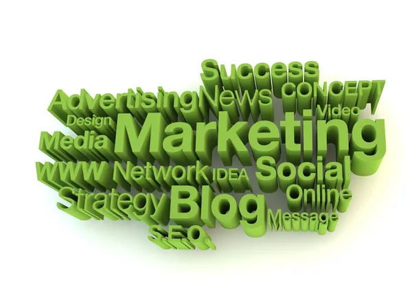 Green marketing words — Stock Photo, Image