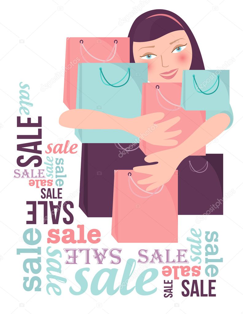 Shopping sale woman