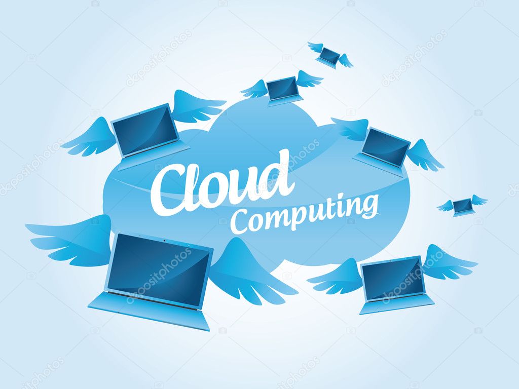 Cloud computing Stock Vector by ©natashica 9743875