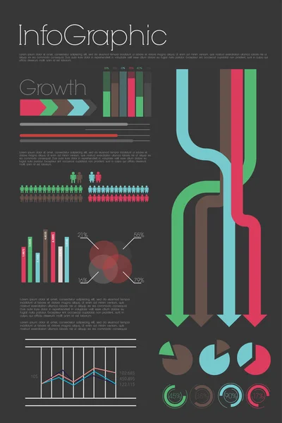 Színes infographic — Stock Vector