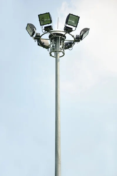 Light pole on blusky background — Stock Photo, Image