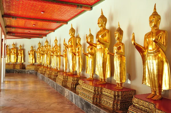 Zlatý buddha obraz, Thajsko — Stock fotografie