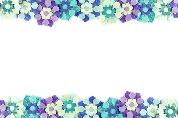 stock image Artificial flowers mulberry paper frame