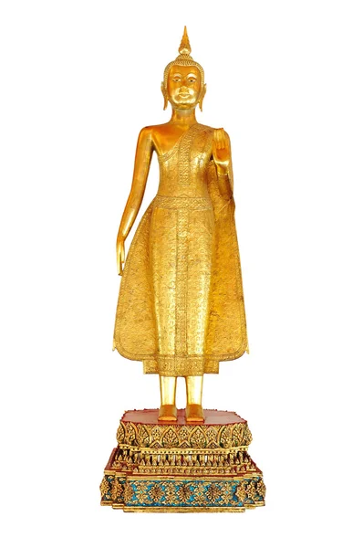 Gyllene buddha bild isolerade — Stockfoto