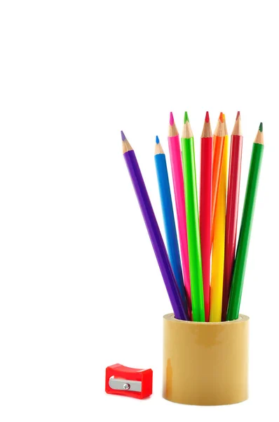 Krásné barevné tužky — Stock fotografie