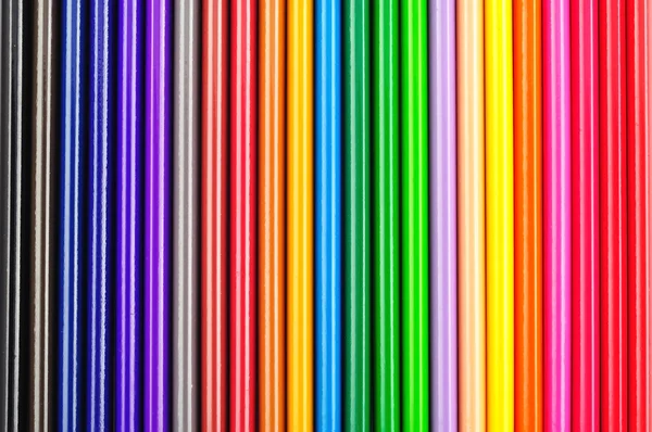 stock image Closeup of color pencils colorful gradient