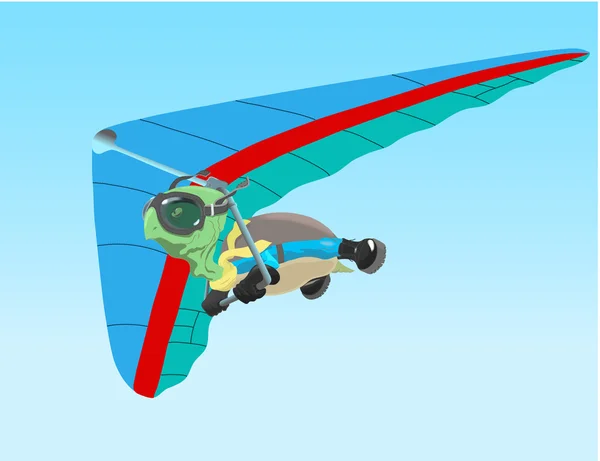 Літаюча черепаха — стоковий вектор