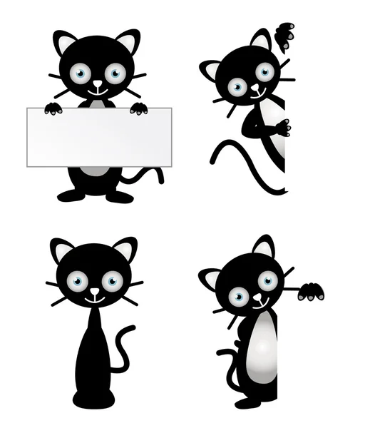 Banner de gato — Vector de stock