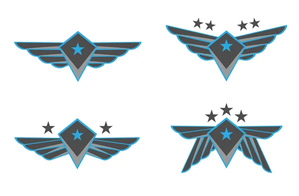 Vleugels vector illustratie — Stockvector