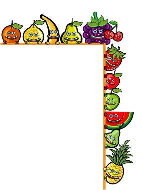 Fruit Banner Vertical clipart