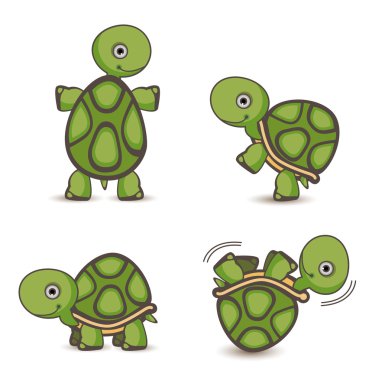 Turtle set clipart