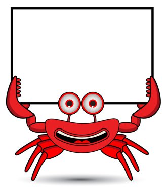 Crab Banner clipart