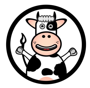 Cow Banner clipart