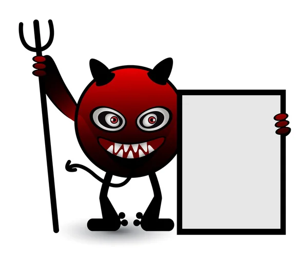 Rote Teufelsfahne — Stockvektor