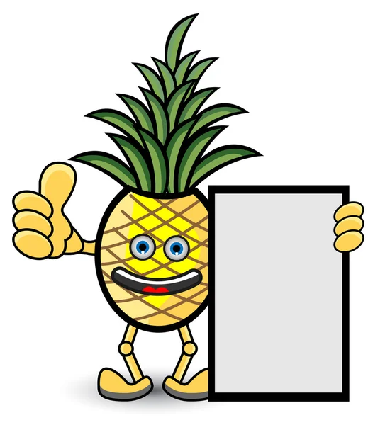 Ananas afiş — Stok Vektör