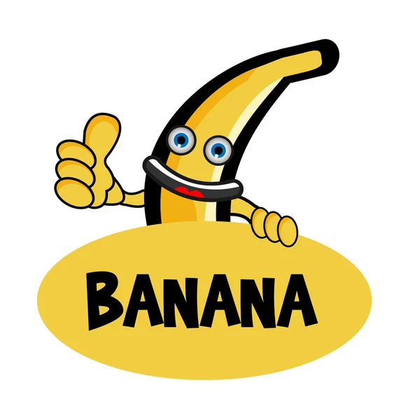 stock vector Smile Banana Banner