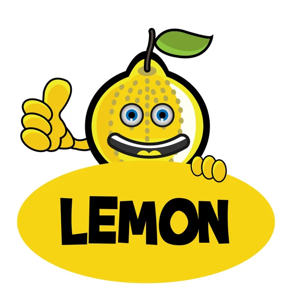 stock vector Smile lemon Banner