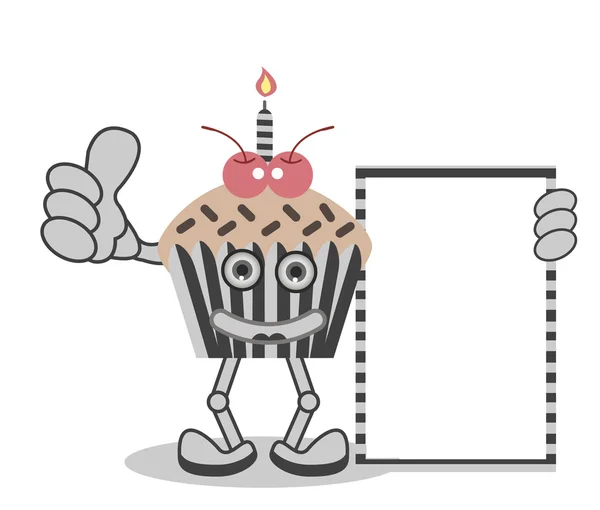 Cupcake banner — Stock Vector