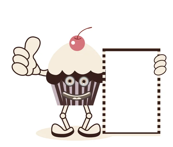 Bandeira de cupcake —  Vetores de Stock