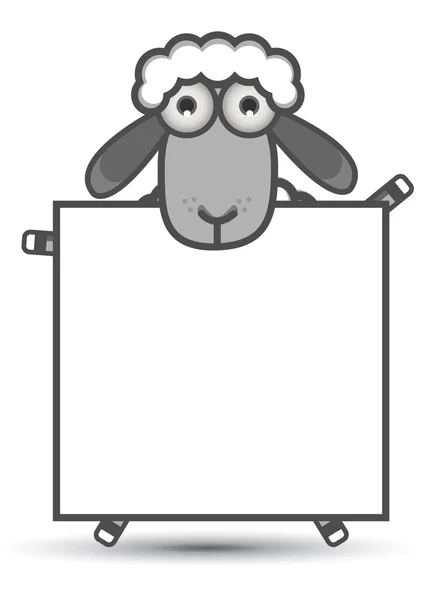 Koyun afiş — Stok Vektör