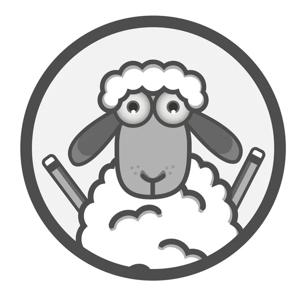 Овчий баннер — стоковый вектор