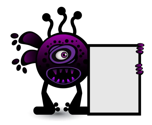 Purple virus Banner — Stock Vector