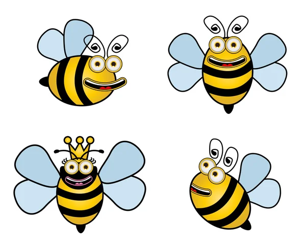 Conjunto de abelhas —  Vetores de Stock