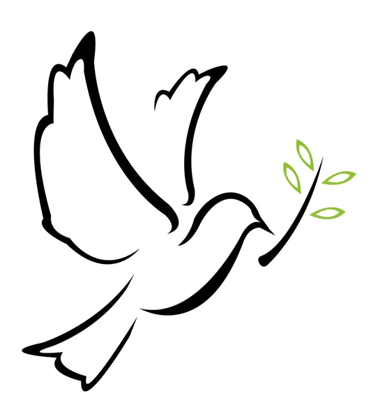 Περιστέρι ειρήνης διάνυσμα — Διανυσματικό Αρχείο
