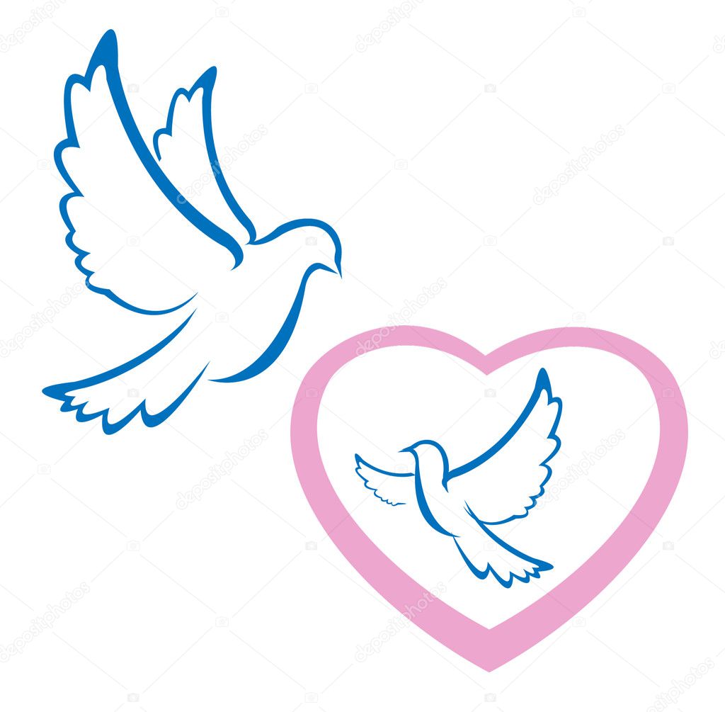 Dove love symbol