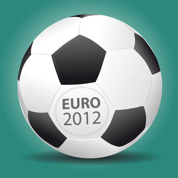 Pallone da calcio vettoriale per Euro 2012 — Vettoriale Stock