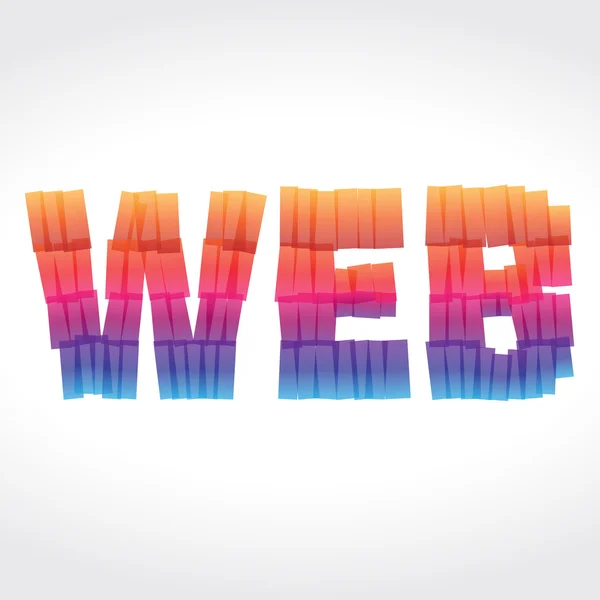 Веб барвистий абстрактний заголовок — стоковий вектор