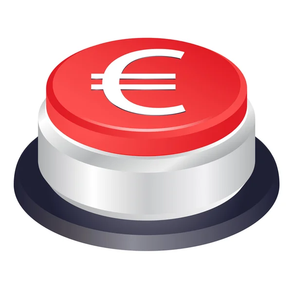 Euron stoppknappen vektor Royaltyfria Stockvektorer