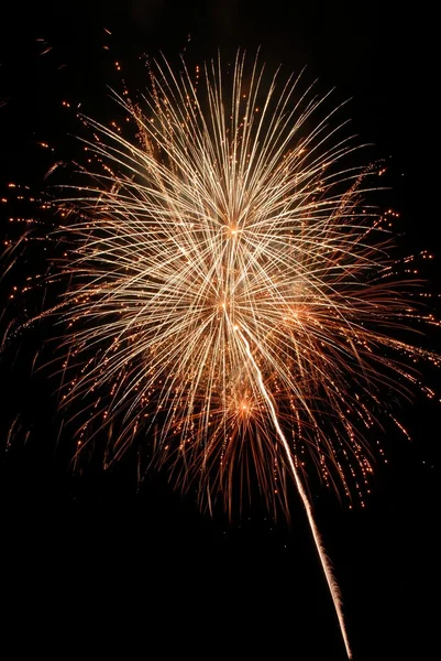 Fogos de artifício explodindo no ar — Fotografia de Stock