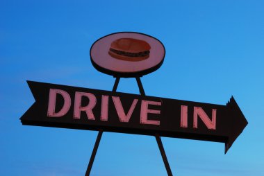 Drive In Sign clipart