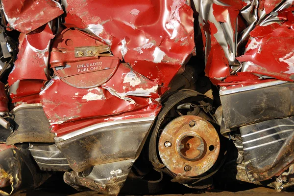 Crushed Car — Stock Photo, Image