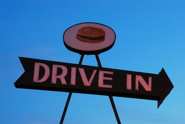 Drive In Sign — Stock Photo, Image