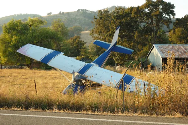 Vliegtuigcrash — Stockfoto