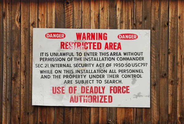 Restricted Area — Stock Photo, Image