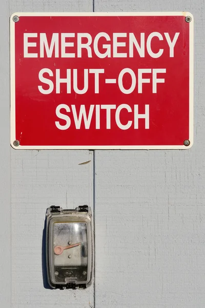 Emergency Shut Off — Stock Photo, Image