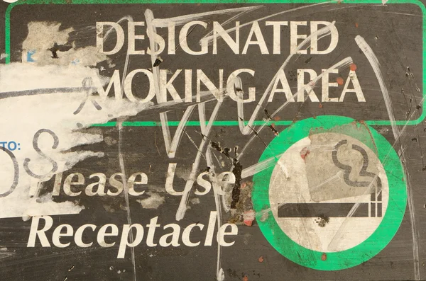 吸烟标志 — 图库照片